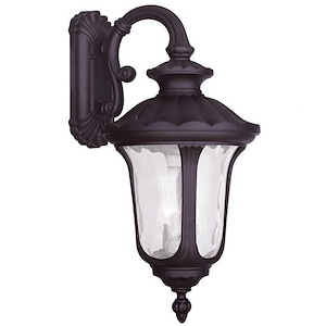 Foxglove Glebe - 3 Light Outdoor Wall Lantern in Traditional Style - 13.75 Inches wide by 28 Inches high
