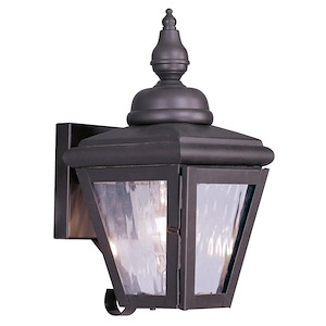 Brookfield Cottages - One Light Outdoor Wall Lantern - 6 Inches wide by 12.75 Inches high