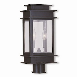 Liphook Close - 2 Light Outdoor Post Top Lantern in Traditional Style - 5.5 Inches wide by 16.75 Inches high - 1268673