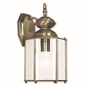 1 Light Outdoor Wall Lantern in Traditional Style - 7 Inches wide by 13 Inches high - 1120815
