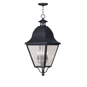 Melrose Loan - 4 Light Outdoor Pendant Lantern in Farmhouse Style - 13.5 Inches wide by 29.5 Inches high - 1122910