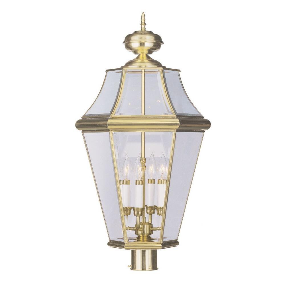 Bailey Street Home 218-BEL-1029704 Kiln Heights - 4 Light Outdoor Post Top Lantern in Traditional Style - 16 Inches wide by 29 Inches high