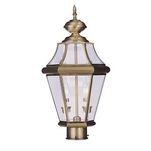 Kiln Heights - 2 Light Outdoor Post Top Lantern in Traditional Style - 10.25 Inches wide by 21 Inches high - 1120822