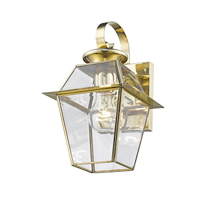 Vaughan Wynd - 1 Light Outdoor Wall Lantern in Farmhouse Style - 7.5 Inches wide by 12.5 Inches high