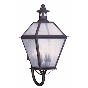 Lavinia Terrace - 4 Light Outdoor Wall Lantern in Farmhouse Style - 15 Inches wide by 30 Inches high