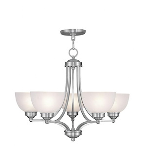 Turnpike Brae - 5 Light Chandelier in Traditional Style - 25 Inches wide by 20 Inches high - 1268618