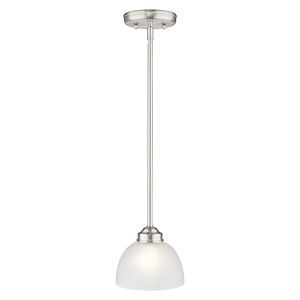 Turnpike Brae - 1 Light Mini Pendant in Traditional Style - 6.5 Inches wide by 8 Inches high - 1269045