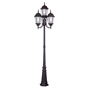 The Winsters - 4 Light Outdoor 4 Head Post in Traditional Style - 24.5 Inches wide by 95 Inches high - 1269563