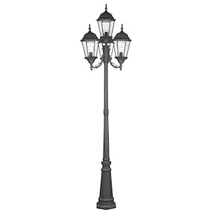 The Winsters - Four Light Outdoor Four Head Post in Traditional Style - 24.5 Inches wide by 95 Inches high - 1268702