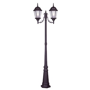 The Winsters - 2 Light Outdoor 2 Head Post in Traditional Style - 9.5 Inches wide by 86 Inches high - 1268652