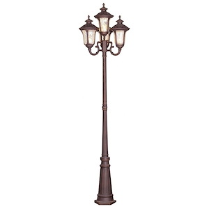 Foxglove Glebe - 4 Light Outdoor 4 Head Post in Traditional Style - 23 Inches wide by 93 Inches high