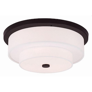 Pleasant Crescent - 4 Light Flush Mount in Modern Style - 17.75 Inches wide by 7 Inches high - 1121465
