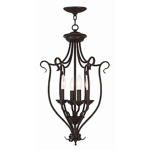 Kingsdale Drive - 4 Light Foyer Chandelier in Traditional Style - 15 Inches wide by 26.75 Inches high - 1268744