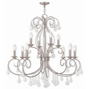 Traditional French Country Twelve Light Chandelier - 1121585