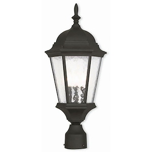 The Winsters - 3 Light Outdoor Post Top Lantern in Traditional Style - 9.5 Inches wide by 21 Inches high - 1268853