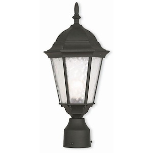 The Winsters - 1 Light Outdoor Post Top Lantern in Traditional Style - 8 Inches wide by 18 Inches high - 1269119