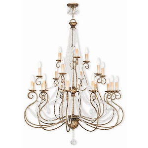 Stevenson Hollow - 21 Light Foyer Chandelier in French Country Style - 42.5 Inches wide by 54.25 Inches high - 1269576
