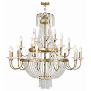 French Country Traditional Twenty One Light Chandelier - 1121625