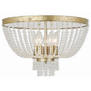 Carey Ridgeway - 5 Light Flush Mount in French Country Style - 18.25 Inches wide by 11.75 Inches high - 1121628