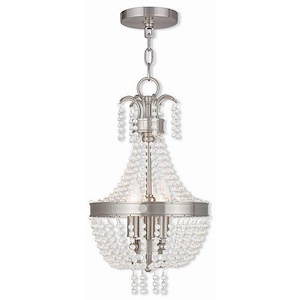 French Country Traditional Three Light Chandelier - 1121632