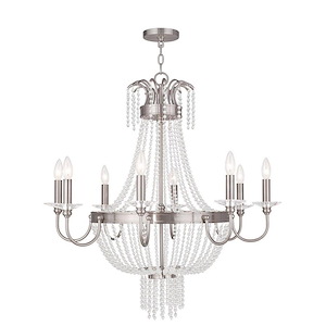 French Country Traditional Eight Light Chandelier - 1121633