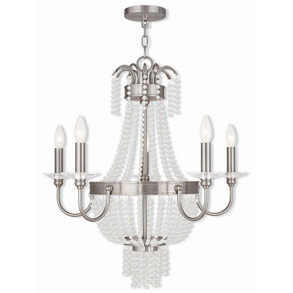 Bailey Street Home 218-BEL-476980 French Country Traditional Five Light Chandelier