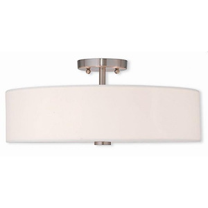 Pleasant Crescent - 4 Light Semi-Flush Mount in Modern Style - 18 Inches wide by 8.13 Inches high - 1269579