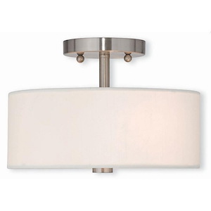 Pleasant Crescent - 2 Light Semi-Flush Mount in Modern Style - 11 Inches wide by 7.5 Inches high - 1268804