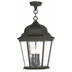 The Winsters - 3 Light Outdoor Pendant Lantern in Traditional Style - 12.5 Inches wide by 20 Inches high - 1268809
