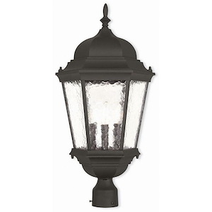 The Winsters - 3 Light Outdoor Post Top Lantern in Traditional Style - 12.5 Inches wide by 27 Inches high - 1268790