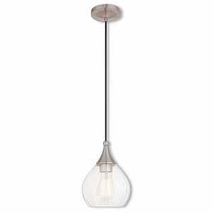 Borough Village - 1 Light Mini Pendant in Coastal Style - 7 Inches wide by 11 Inches high - 1269290