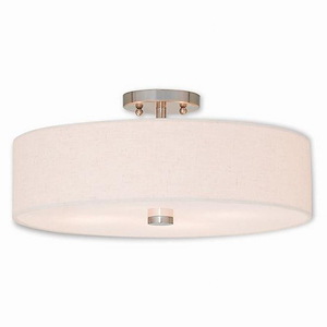 Pleasant Crescent - 4 Light Semi-Flush Mount in Modern Style - 18 Inches wide by 8.13 Inches high - 1121772