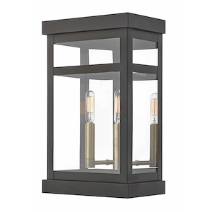 Milne's Land - 2 Light Outdoor Wall Lantern in Coastal Style - 9.25 Inches wide by 15 Inches high - 1121823