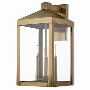 Rothwell Bridge - Three Light Outdoor Wall Lantern - 10.5 Inches wide by 21.75 Inches high - 1121828
