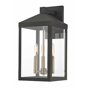 Rothwell Bridge - Three Light Outdoor Wall Lantern - 8.25 Inches wide by 17.5 Inches high - 1121829