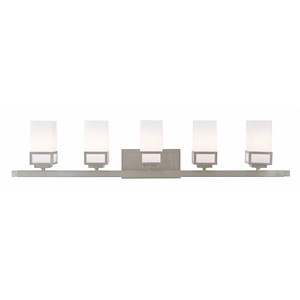 Nursery Brow - 5 Light Bathroom Light in Modern Style - 42.5 Inches wide by 8.5 Inches high - 1121837