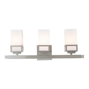 Nursery Brow - 3 Light Bathroom Light in Modern Style - 23.88 Inches wide by 8.5 Inches high - 1121838