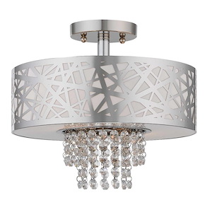 Mead Dell - 2 Light Semi-Flush Mount in Contemporary Style - 12.88 Inches wide by 10.4 Inches high - 1121875