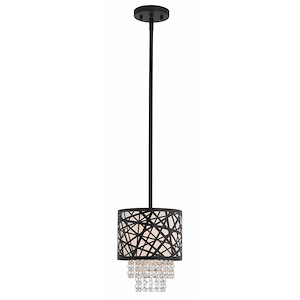 Mead Dell - 1 Light Mini Pendant in Contemporary Style - 8 Inches wide by 12.25 Inches high - 1121876