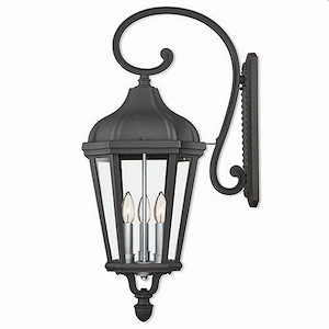 Hadrian Lane - 3 Light Outdoor Wall Lantern in Traditional Style - 11 Inches wide by 29 Inches high - 1121926