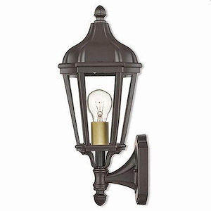 Hadrian Lane - 1 Light Outdoor Wall Lantern in Traditional Style - 7 Inches wide by 14.25 Inches high - 1121931