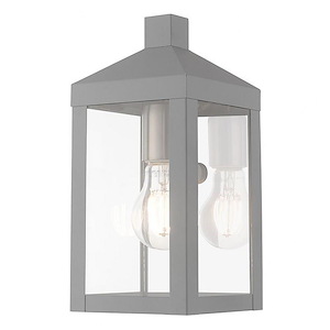 Rothwell Bridge - 1 Light Outdoor Wall Lantern in Mid Century Modern Style - 5 Inches wide by 10.5 Inches high - 1122226