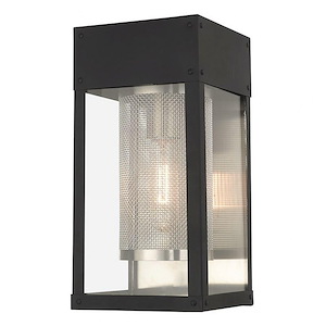 Victoria Link - 1 Light Outdoor Wall Lantern In Nautical Style-12 Inches Tall and 6 Inches Wide - 1268569