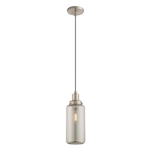 Borough Village - 1 Light Mini Pendant in Coastal Style - 5 Inches wide by 15.5 Inches high - 1268965