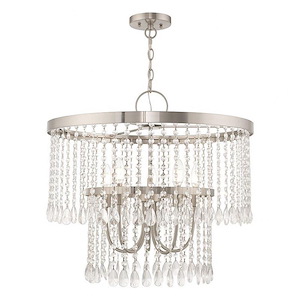 Alnwick Crescent - 5 Light Pendant in Glam Style - 24 Inches wide by 23 Inches high - 1268860