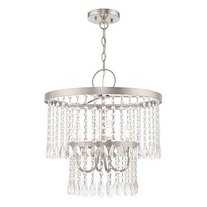 Alnwick Crescent - 4 Light Pendant in Glam Style - 18 Inches wide by 19.5 Inches high - 1268861