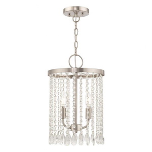 Alnwick Crescent - 2 Light Mini Pendant in Glam Style - 11 Inches wide by 17 Inches high - 1268857