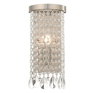 Alnwick Crescent - 1 Light ADA Wall Sconce in Glam Style - 6 Inches wide by 12.5 Inches high - 1269596