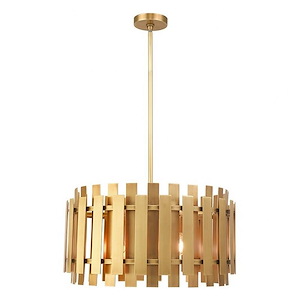Gray Leys - 5 Light Pendant in Mid Century Modern Style - 18 Inches wide by 18.5 Inches high - 1268987