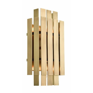 Gray Leys - 2 Light ADA Wall Sconce in Mid Century Modern Style - 6 Inches wide by 13 Inches high - 1269277